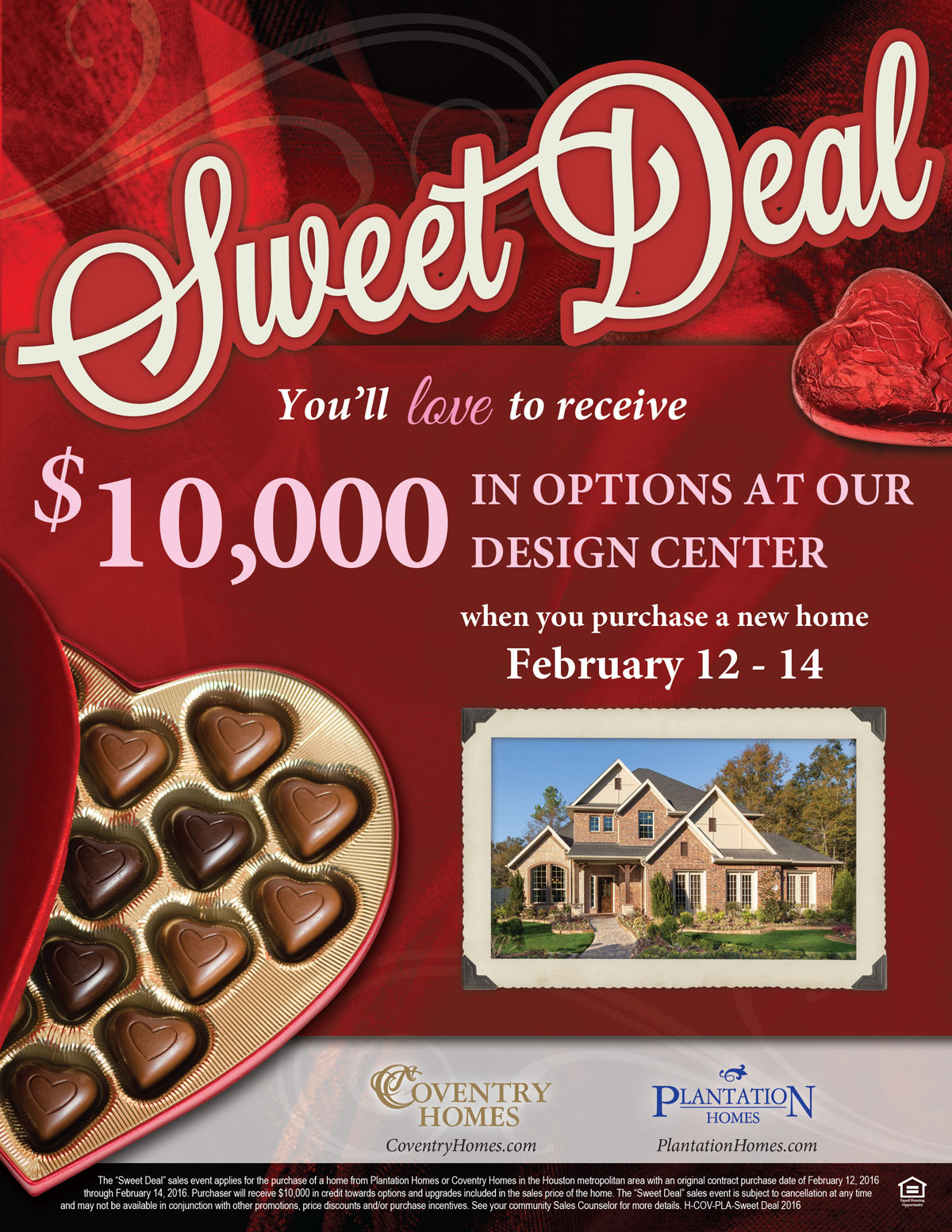 Sweet Deal Sales Event from Plantation Homes 2016