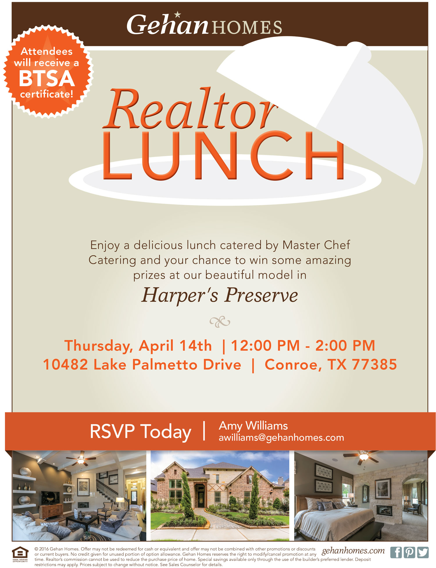 Gehan Homes Realtor Lunch Harper's Preserve