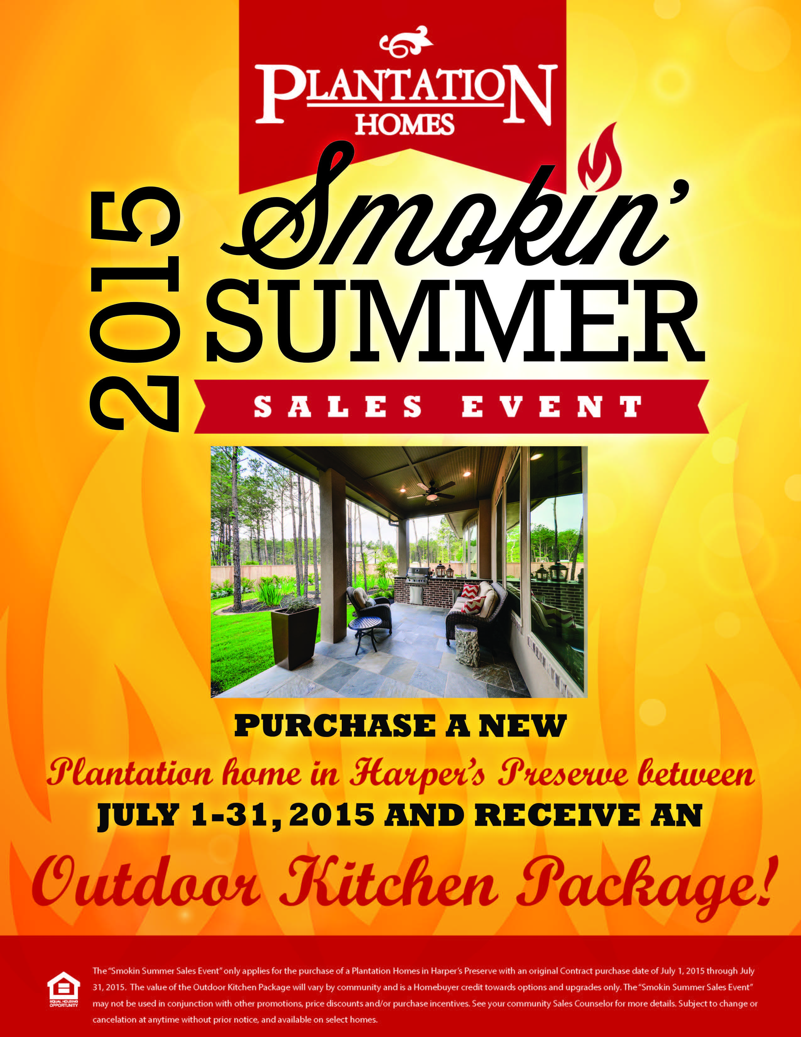 Smokin' Summer Sales Event from Plantation Homes