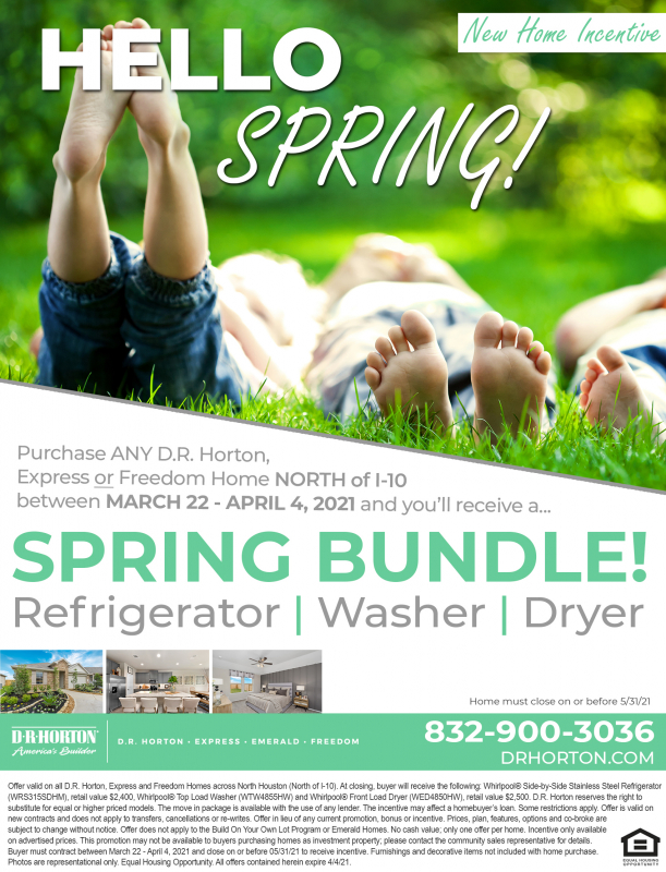 D.R. Horton's Spring Bundle