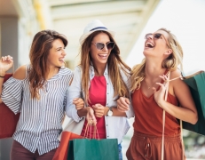 women shopping in Harper's Preserve article for tax-free weekend