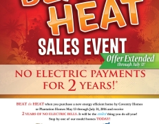 Plantation Homes Beat the Heat Sales Event 2016 Extended